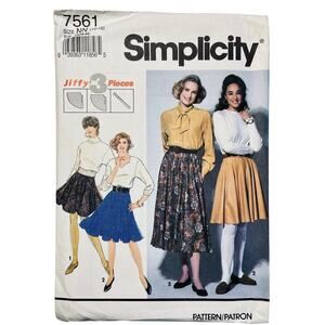 Simplicity 7561 Sewing Pattern Circle Skirt in Three Lengths Size 10-16 Uncut
